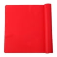 thumbnail image 1 of Basiess Silicone Placemat Kitchen Mat - Non-Slip Heat Resistant Large Countertop Protector for Dining Table, Easy Clean Red, 1 of 9