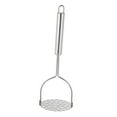 thumbnail image 1 of Basiess Stainless Steel Potato Masher, Heavy Duty Metal Masher for Smooth Puree, Kitchen Tool for Potatoes, Vegetables Silver, 1 of 9