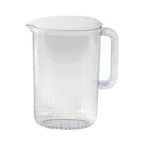 Aureia Water Bottle Pitcher with Lid Clear Acrylic Pitcher Proof Drink Pitcher Juice Containers with Lids for Fridge Iced Tea Pitcher withpout Handle 1 Kettle White