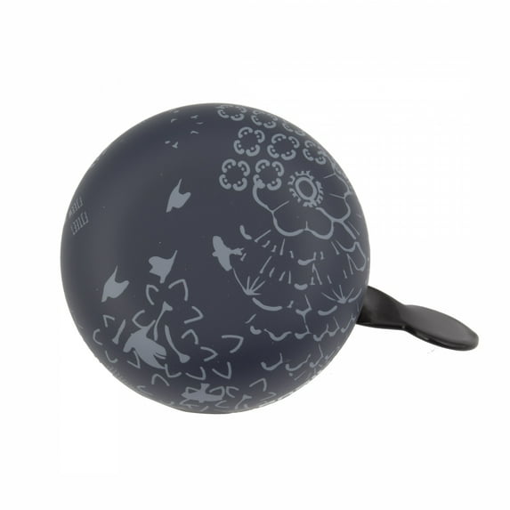 Basil Big Boheme 80mm Bicycle Bell Indigo Blue w/ In Bloom Design