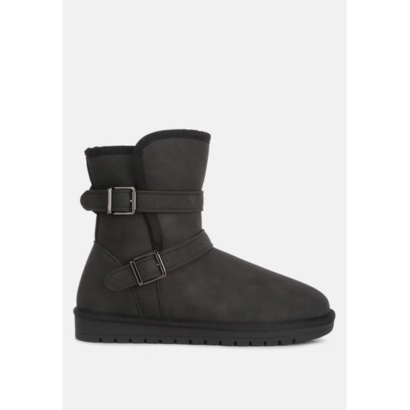 Basil Buckle Strap Detail Boots