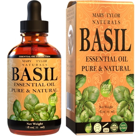 Basil Essential Oil (1 oz) By Mary Tylor Naturals, Therapeutic Grade, Perfect for Aromatherapy, and Much More