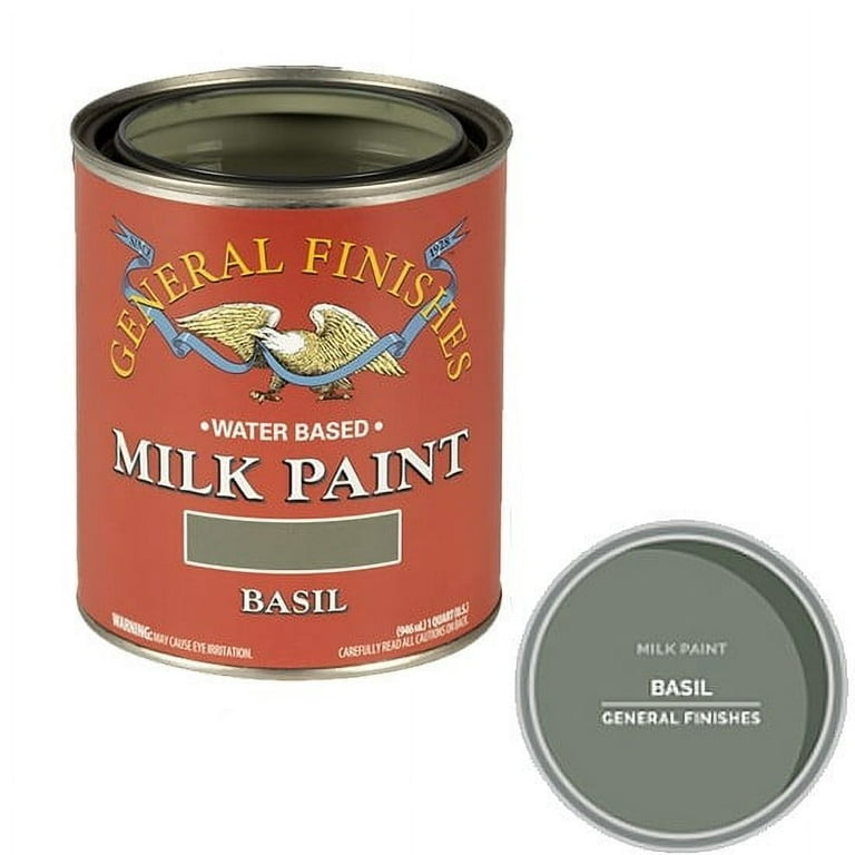 General Finishes Water Based Milk Paint, 1 Pint, Antique White - Water  Based Household Wood Stains 