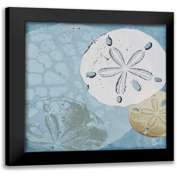 Basil, Jason 20x20 Black Modern Framed Museum Art Print Titled - Oceans Delight III