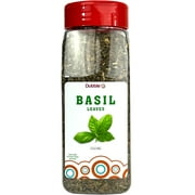 Basil Leaves Dried - 3.5 oz. - Non GMO, Kosher, Halal, and Gluten Free - Dubble O Brand