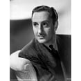 thumbnail image 1 of Basil Rathbone Looking Sideways in Black and White Portrait Photo Print (8 x 10), 1 of 1
