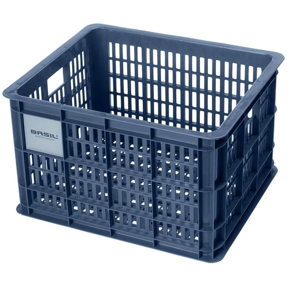 Basil Rear Ractop Crate M 33L Blue