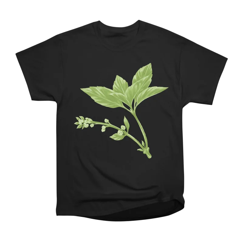 Basil plant flower botanical painting T-Shirt Tee Gift For Him Merch ...