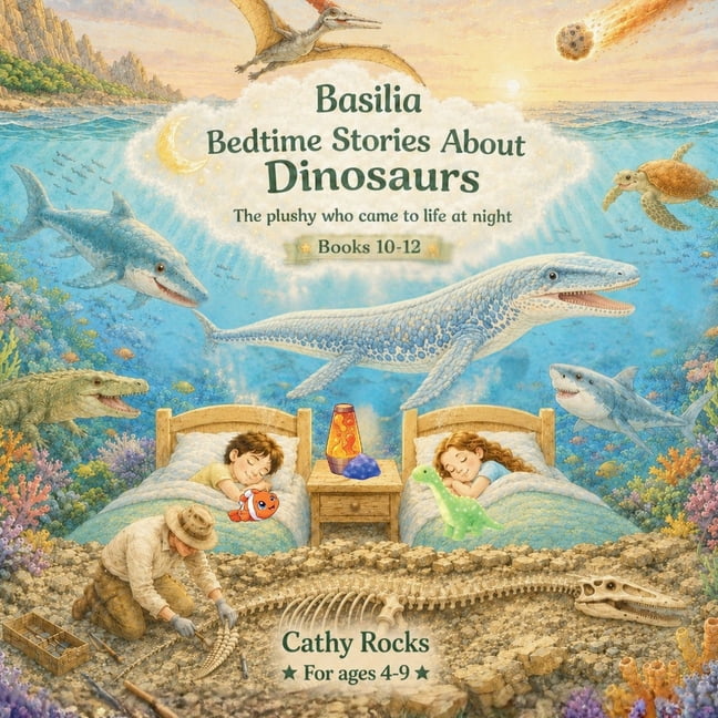 Basilia - Bedtime Stories about Dinosaur Basilia - Bedtime Stories about Dinosaurs: Trilogy 4 - Books 10-12, Book 4, (Paperback)
