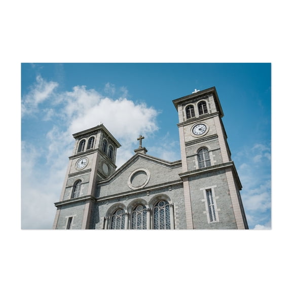 The Basilica Cathedral, St. John's - St. John's Newfoundland and Labrador Canada Photography Architecture Church Travel Poster Scenic Unframed Wall Art Print 32 x 48 inches