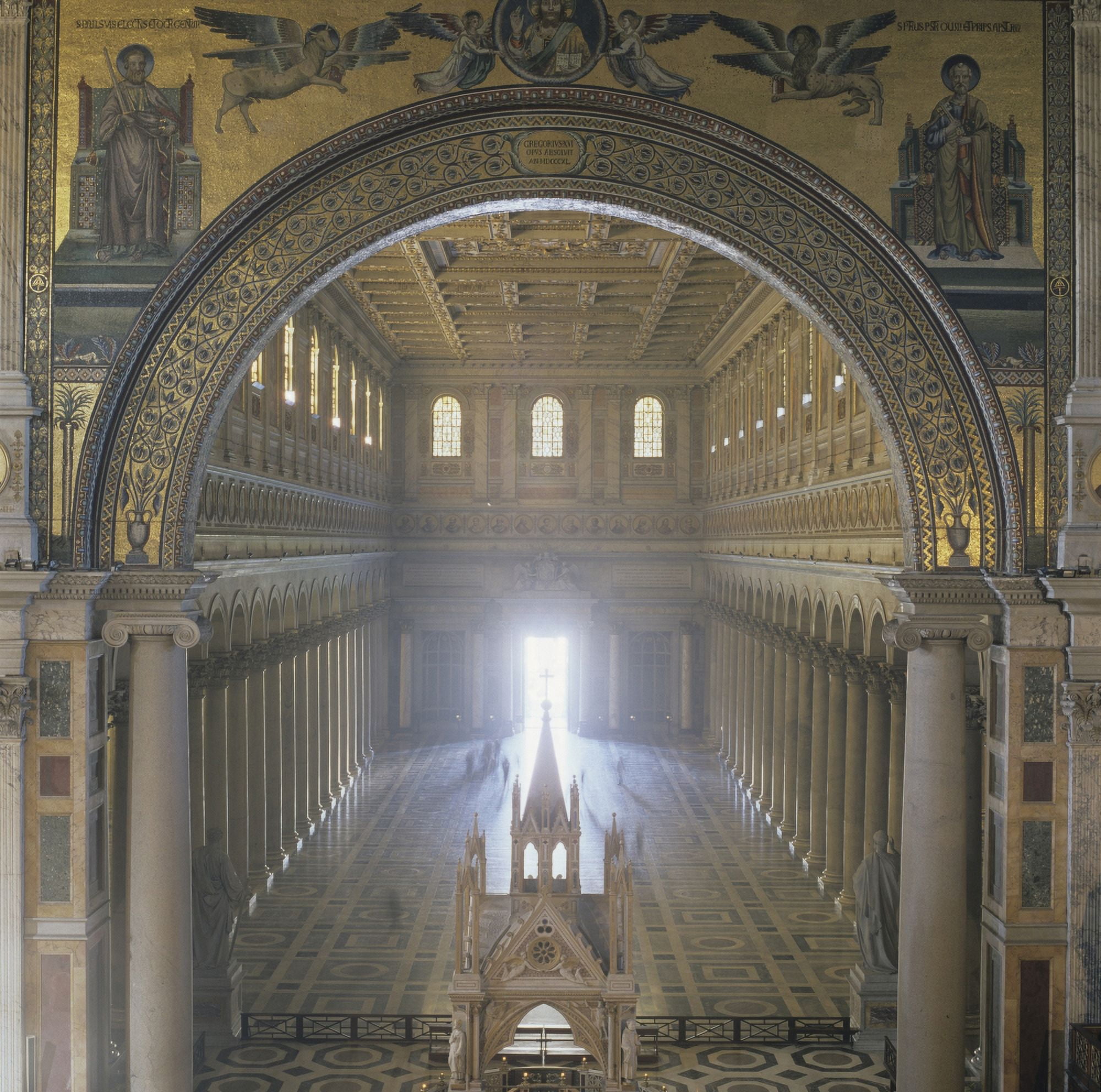 Basilica Of Saint Paolo Fuori Le Mura Canvas Art - (36 x 24)