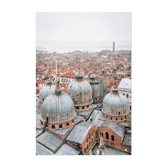 Basilica di San Marco 02 - Venice Veneto Italy Photography Cityscape Architecture Travel Poster Scenic Vintage Skyline Unframed Wall Art Print 40 x 60 inches