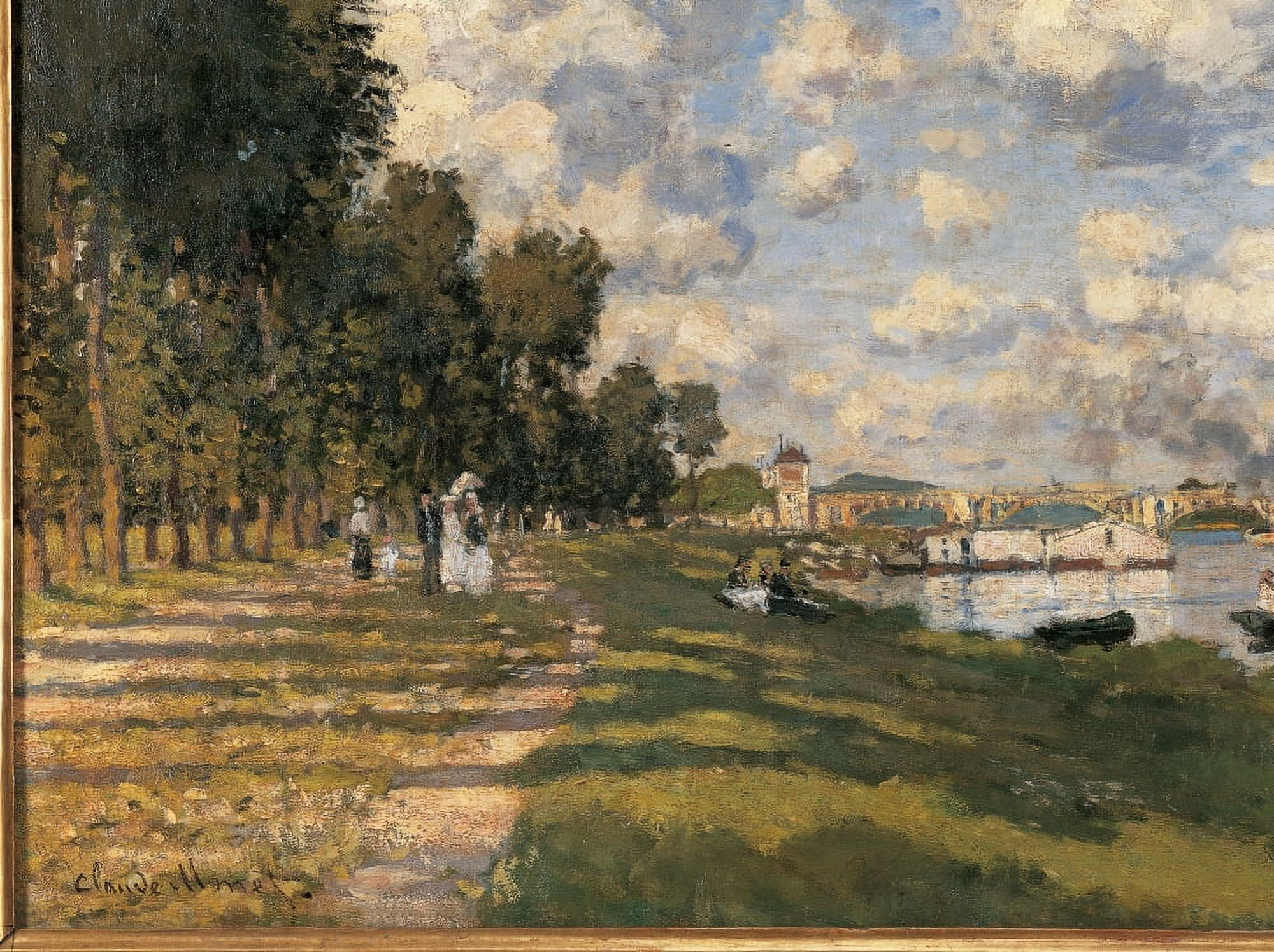 Basin At Argenteuil Canvas Art - (36 x 24)