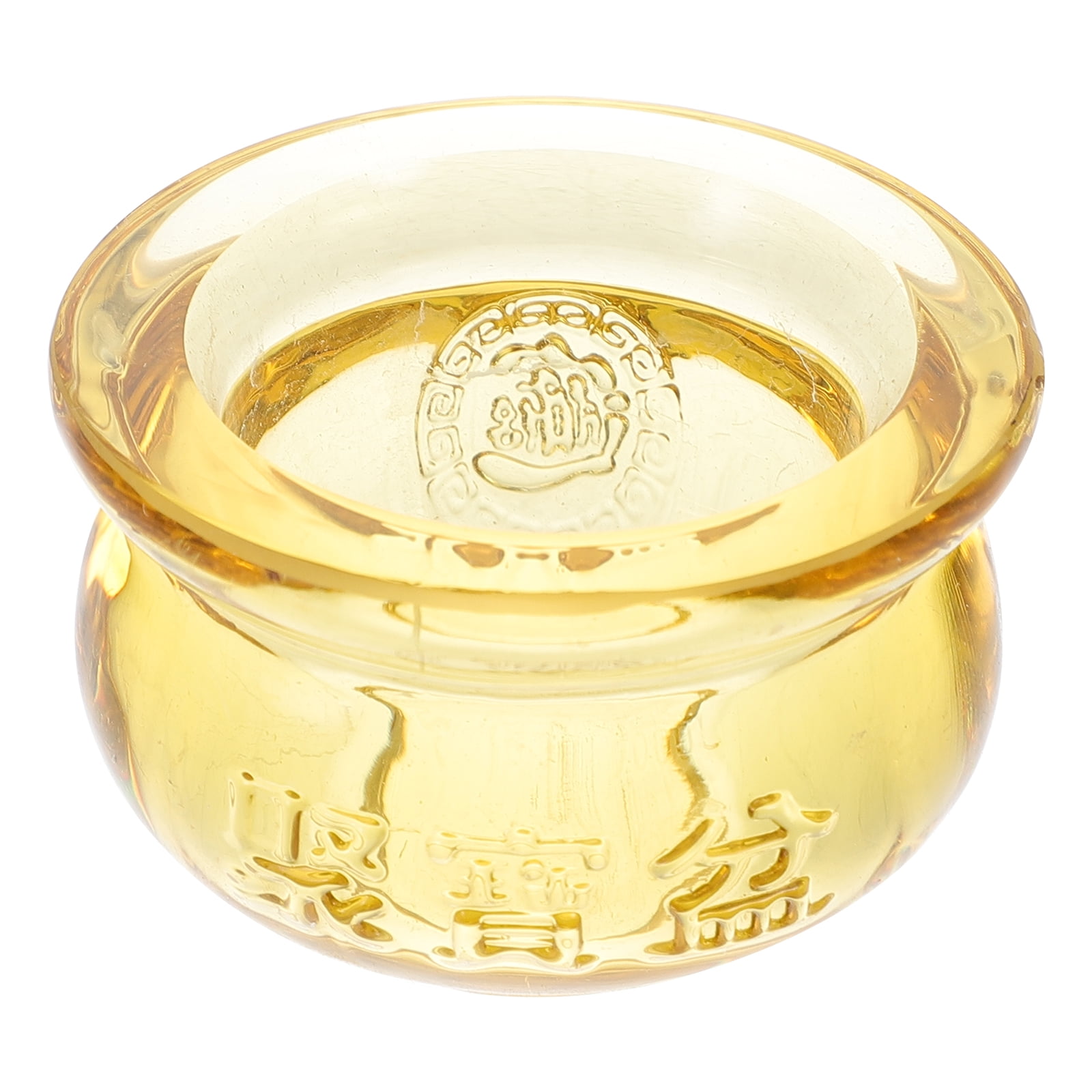 Bol à Monnaie Feng Shui En Laiton Doré Rétro - Bassin Au Trésor Chinois Pour Richesse Et Prospérité, Décoration Maison/Bureau 8cm