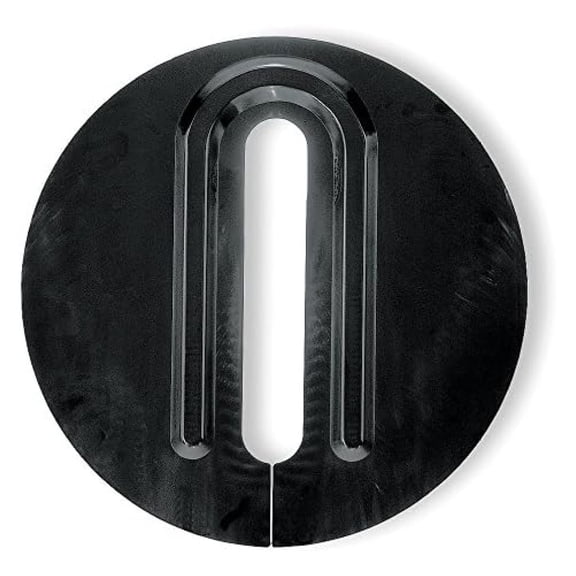 Basin Cover 18 Inch - Plastic Sewage Basin Cover, Slotted 2-1/2 x 11-1/2 Outlet, Replacement Cover for Drain, Pool, Spa, Sump Pump - 4RK41