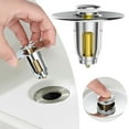Basin Drain Brass Bathroom Popup Sink Drain Filter Basin Catcher Spring