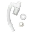 Basin Drain Pipe 90 Degree Wash Basin Sink Drainer Hose White Flexible