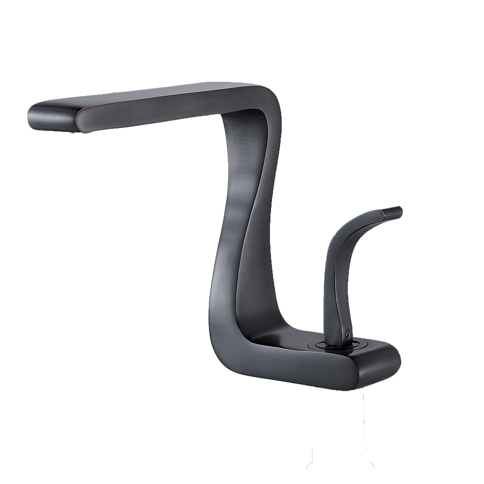 Basin Faucet Bathroom Curved Water Tap Sink Faucets Single Handle Mixer ...