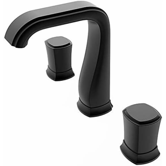 Basin Faucet Bathroom Widespread Sink Faucet Rose Gold Black Bathroom Faucet Sink tap Three Holes 8 inch Basin Tap