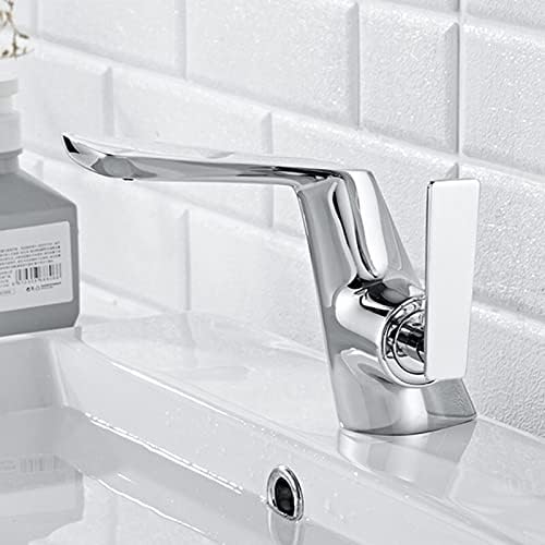 Basin Faucet Black/Silver Modern Brass Basin Mixer Tap Bathroom Faucet