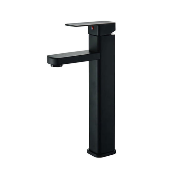 Basin Faucet Black Sink Faucet, Cold And Hot Water Mixer Short Or Tall Stainless Stell Bath Wash Faucet Single Hole Tapware