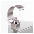 thumbnail image 1 of Basin Faucet Cold And Hot Water Waterfall Bathroom Faucet, Single Handle Basin Mixer Tap Deck Mount 21025, 1 of 13
