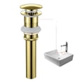 thumbnail image 1 of Basin Faucet Gold Bathroom Faucet Mixer Tap Brass Wash basin Faucet Hot and Cold Sink Faucet New Modern ,360° Swivel Spout, 1 of 7