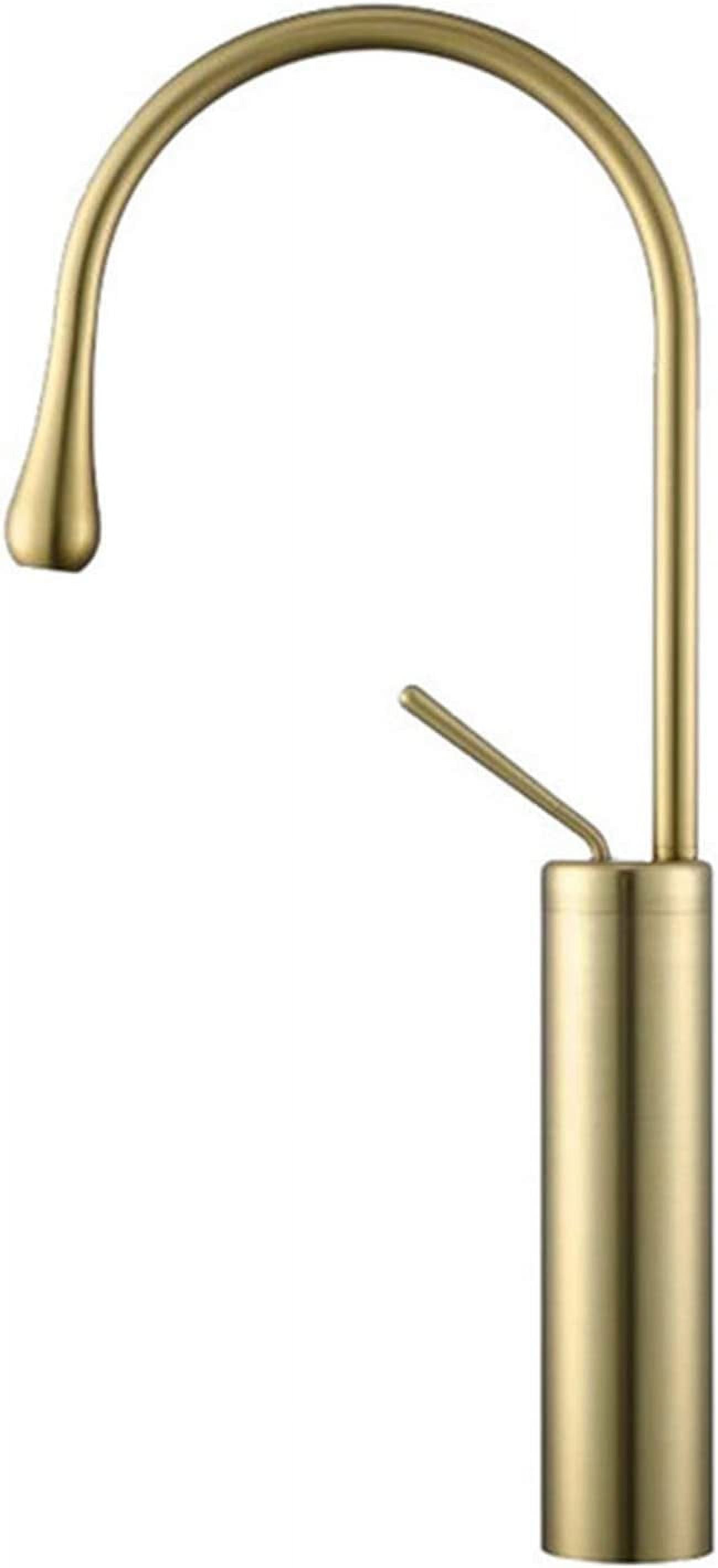 Basin Faucet, Refined Copper Hot and Cold Water Mixer Tap, 360°Rotation