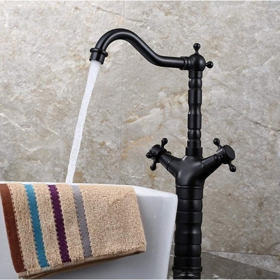 Basin Faucet Widespread Basin Faucet Deck Mounted Bathroom Sink Faucet ...