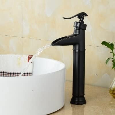 Basin Faucets Antique Brass Waterfall Bathroom Vessel Sink Faucet Single Handle Hole Deck Wash Mixer Water Tap WC Taps