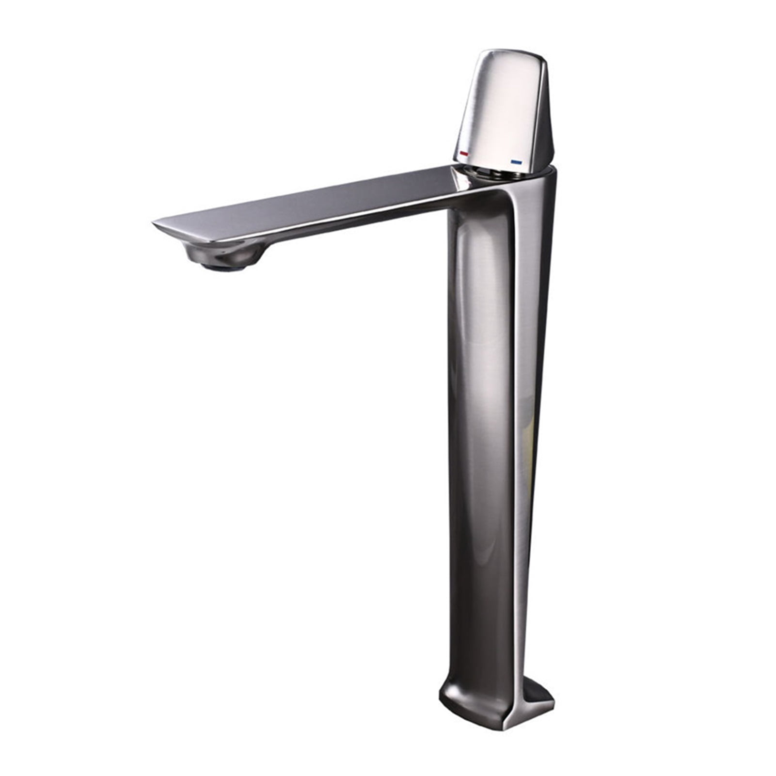 Basin Faucets Black Brass Faucet Hot and Cold Bathroom Sink Faucet Deck Mounted Toilet Nickel/Grey Color Mixer Water Tap