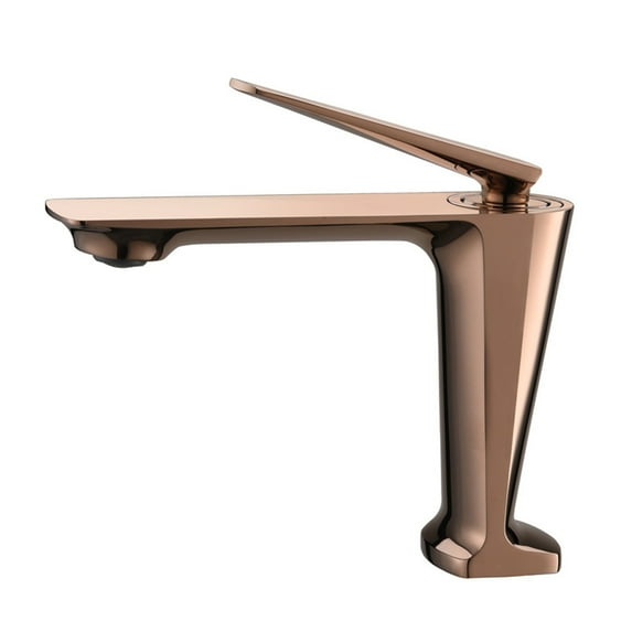 Basin Faucets Brushed Gold Bathroom Faucet Hot and Cold Rose Gold Sink Faucet Deck Mounted Toilet Black Mixer Water Tap