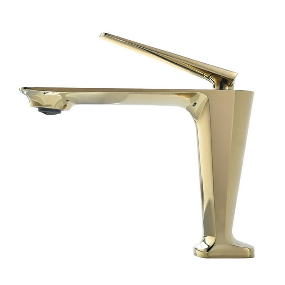 Basin Faucets Brushed Gold Bathroom Faucet Hot and Cold Rose Gold Sink Faucet Deck Mounted Toilet Black Mixer Water Tap