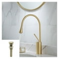 thumbnail image 1 of Basin Faucets Brushed Gold/Black/White Sink Faucet Brass Faucet Single handle Kitchen Faucet Swivel Sink Water Crane, 1 of 7