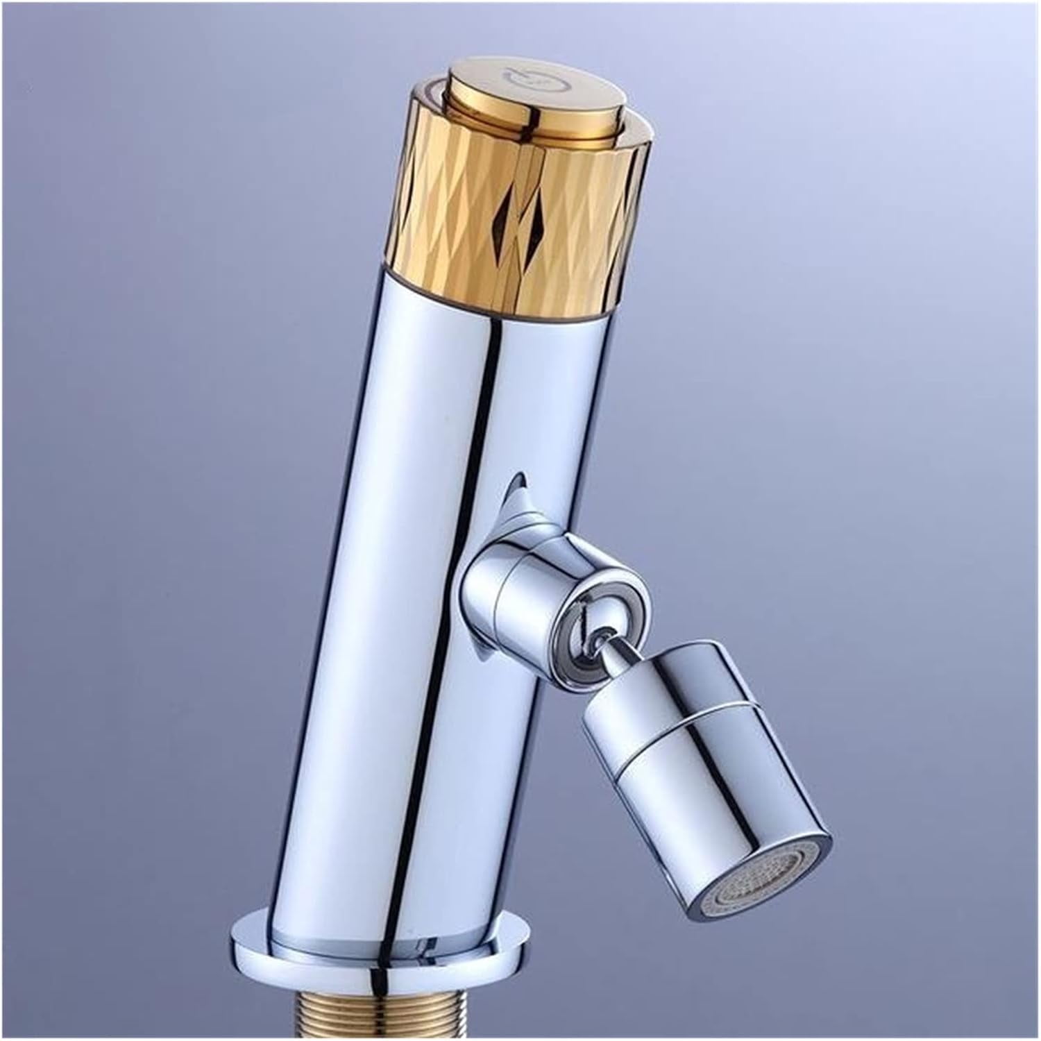 Basin Faucets Matte Black Push Button Design Flexible Spout Bathroom