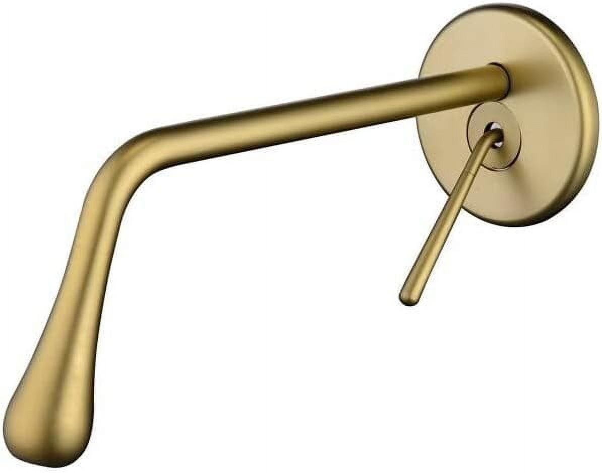 Basin Faucets Wall Mounted Bathroom Sink Taps Drop Shape Design Faucet ...