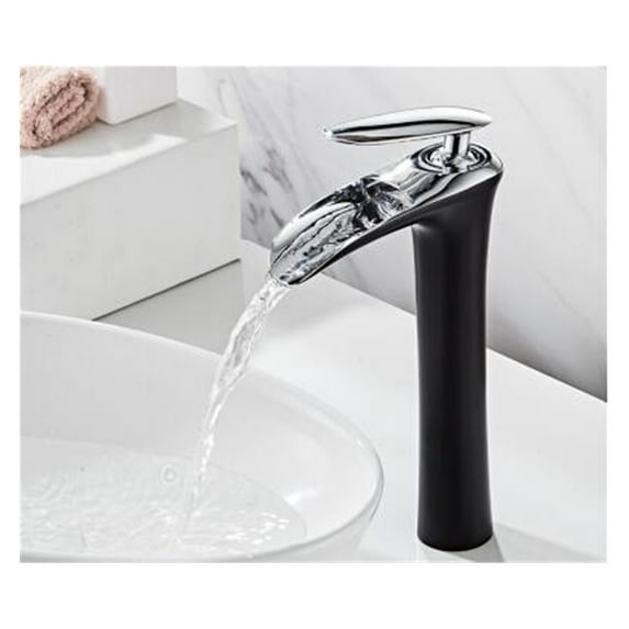 Basin Faucets Waterfall Bathroom Faucet Single handle Basin Mixer Tap Bath White Gold Faucet Brass Sink Water Crane Silver