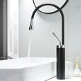Basin Mixer Tap Hot Cold Above Counter Single Hole Bathroom Sink Faucet ...