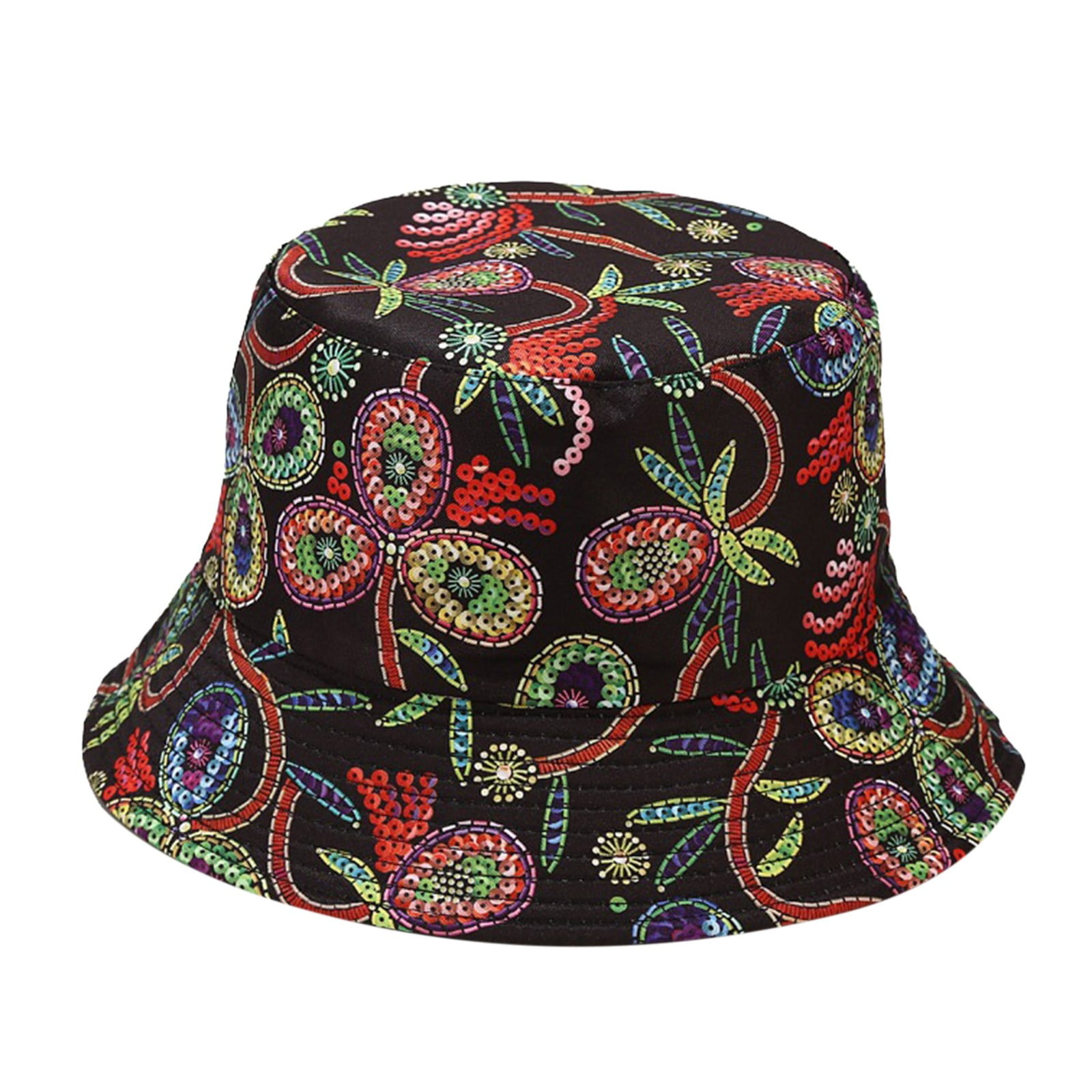 Basin Sunshade Women Bucket Hat Fisherman Hat Hat Outdoor Fashion Printing  Baseball Caps Fuzzy Bucket Hats 2xl Bucket Hat with Flower Reversible