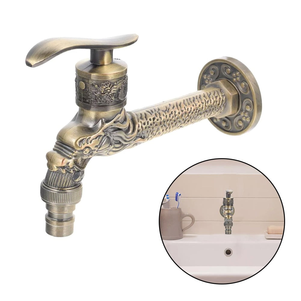 Basin Water Tap Vintage Kitchen Faucet Decorative Outdoor Faucet Smile Home