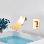 Basin Waterfall Faucets Wall Mounted Sink Faucet Single Handle Hot and Cold Water Mixer Tap Bathroom Single Lever Washing Tap
