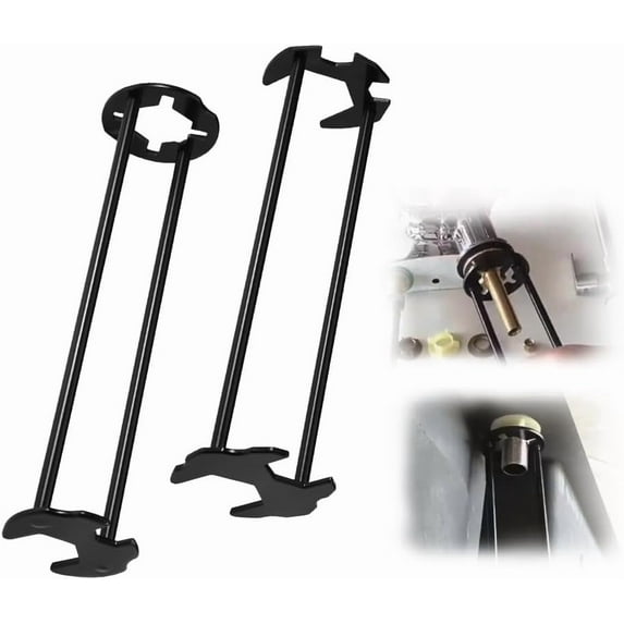 Basin Wrench, 6 In 1 Heavy Duty Sink & Faucet Tool, Multifunctional Four-jaw Hex Wrench for Under Sink & Tub Drain Installation Removal, Plumbing Tools for Tight Spaces Kitchen & Bathroom