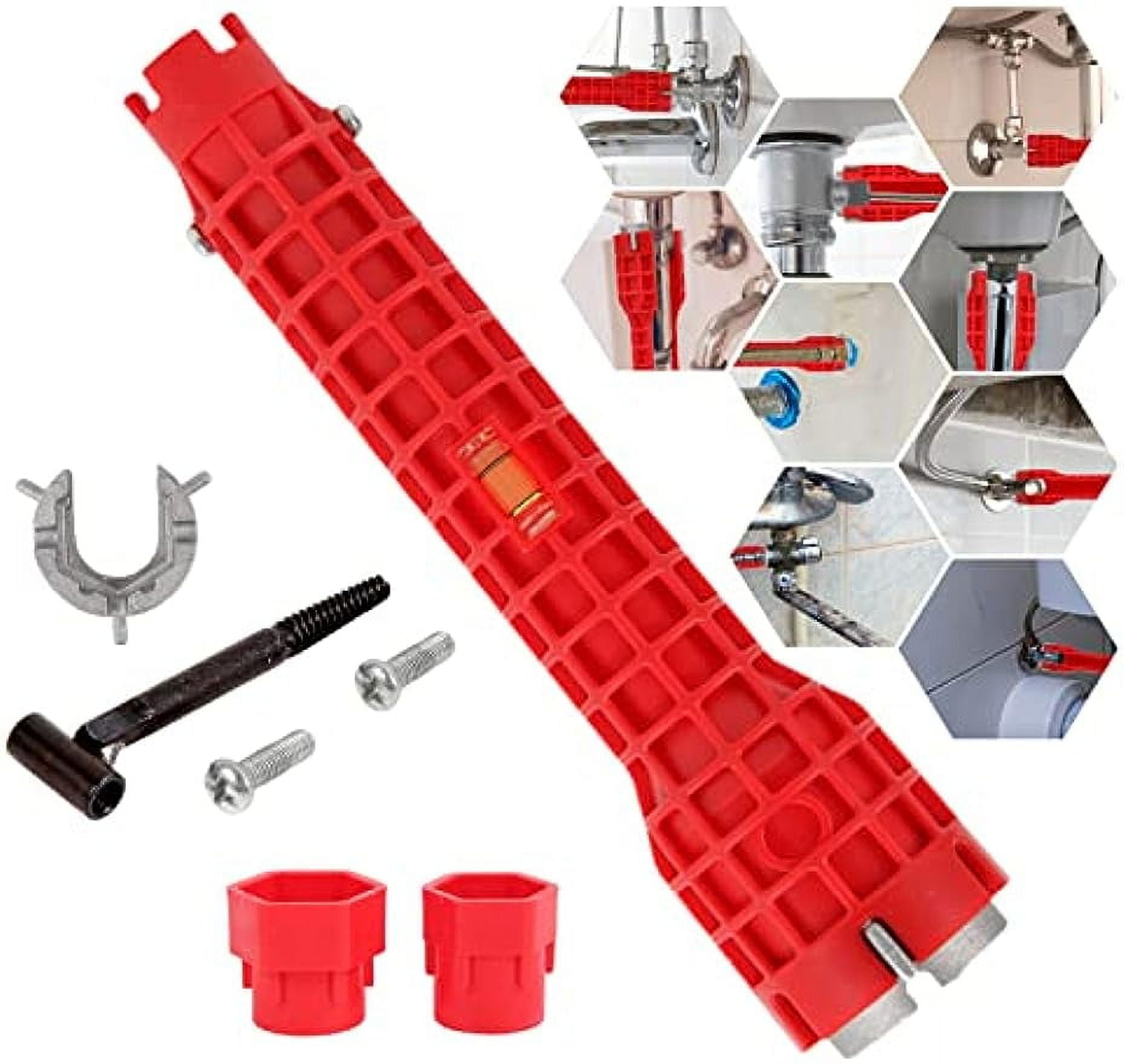 Basin Wrench,8 in 1 Faucet and Sink Installer Multi Tool,MultiPurpose