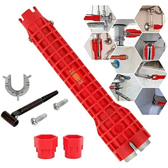 8 in 1 Basin Wrench, Faucet/Sink Installer Tool, MultiPurpose Plumbing