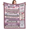 thumbnail image 1 of Basiole 11 Year Old Girl Gift Ideas Blanket, Gifts for 11 Year Old Girls, Birthday Gifts for 11 Year Old Girls, 11th Birthday Gifts for Girls, 11th Birthday Decorations Throw Blankets 60"X50", 1 of 6