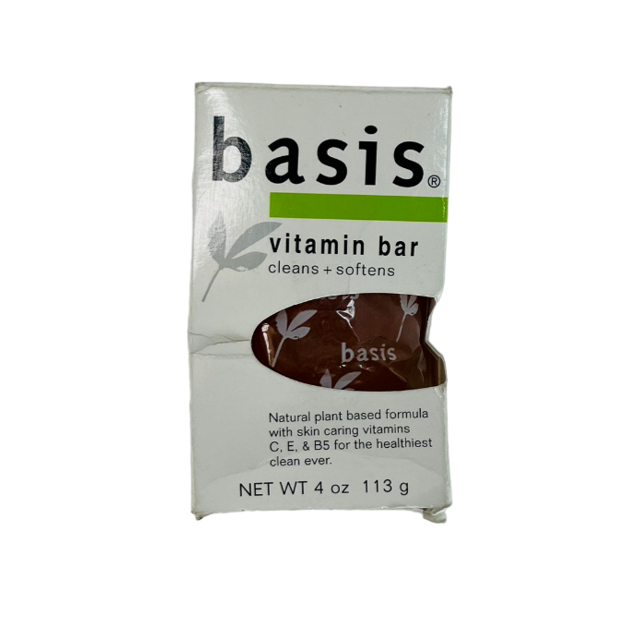 Basis Vitamin Bar Soap Cleans Plus Softens 4 oz - Walmart.com