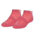 thumbnail image 1 of ODD SOX Basix Athletic Ankle Socks Salmon Heather Cushioned Footbed, Breathable Knit, Arch Support,, 1 of 6