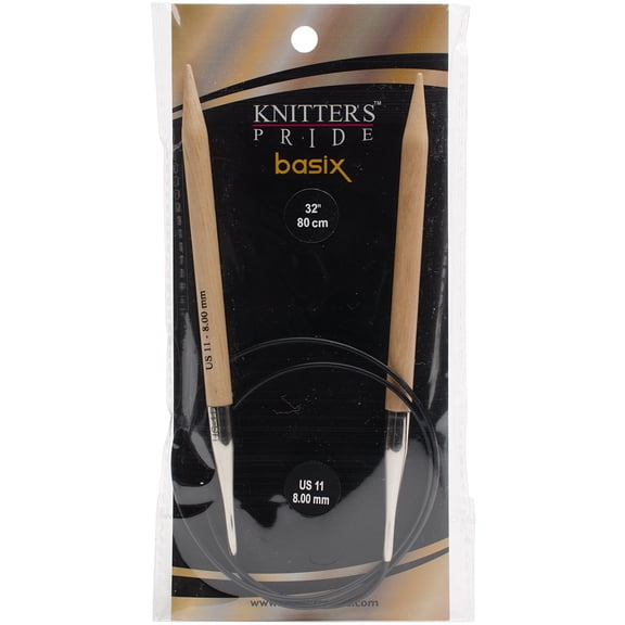 Basix Fixed Circular Needles 32"-Size 11/8Mm