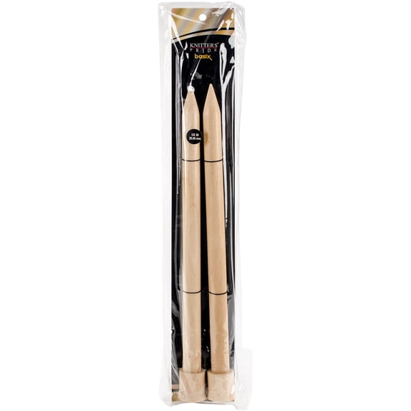 Basix Single Pointed Needles 14"-Size 36/20mm
