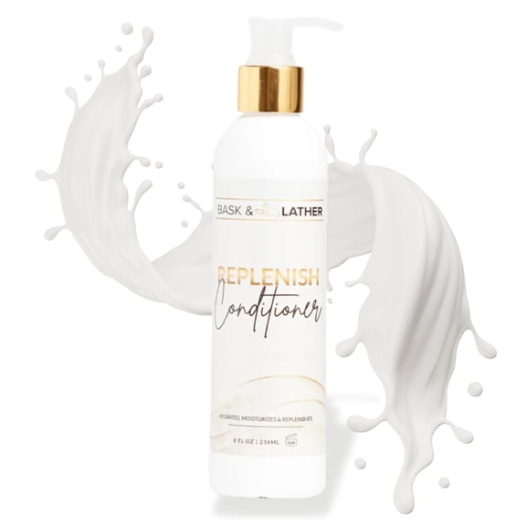 Bask & Lather Replenishing Conditioner 8 oz